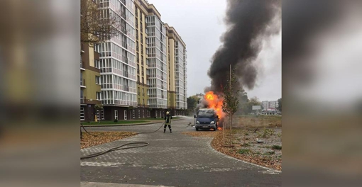 На Полтавщині горіла "ГАЗель"