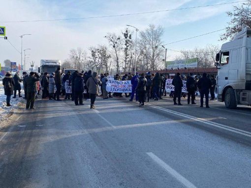 У Полтаві протестувальники перекрили дорогу