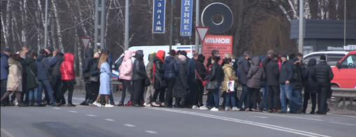 У Полтаві мітингарі перекрили трасу Київ – Харків