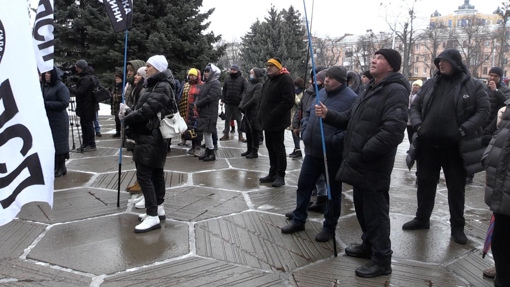 Підприємці мітингують проти встановлення касових апаратів