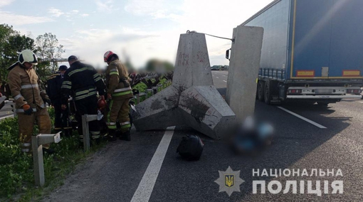 На Полтавщині мотоцикліст загинув у ДТП