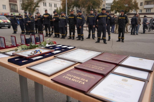 У Полтаві рятувальникам вручили державні відзнаки