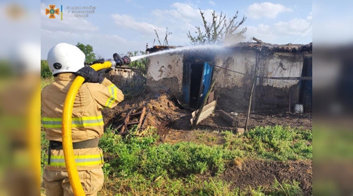 В одному із сіл Кременчуцького району палала господарча будівля