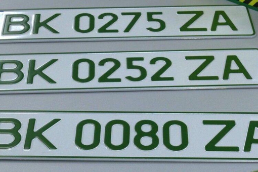 У відкритому доступі з’явилися "зелені" номерні знаки
