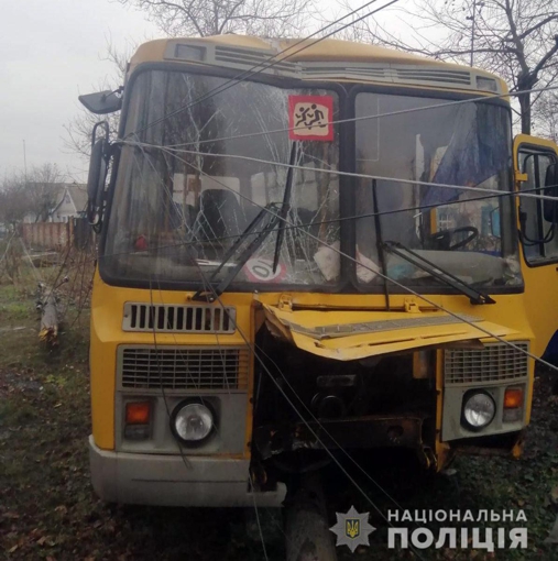 На Полтавщині шкільний автобус потрапив у ДТП: водія та неповнолітню пасажирку госпіталізували