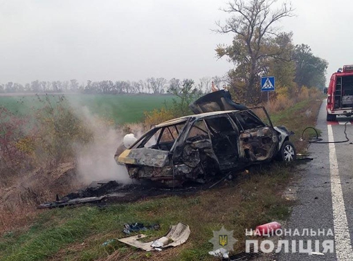 У Полтавській області зіткнулися вантажівка та легковик: одна особа отримала поранення. ВІДЕО